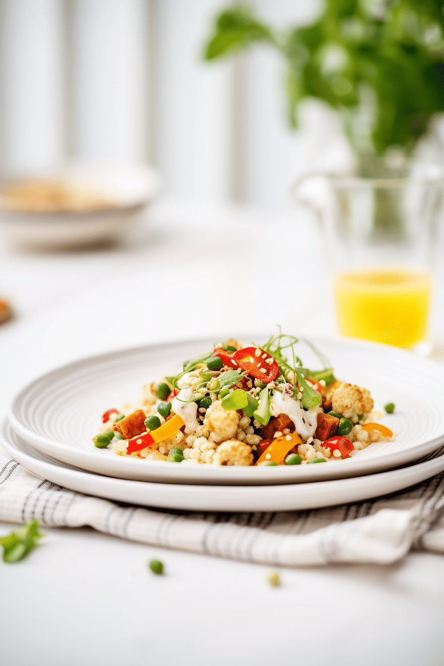 Ingredients for Vegan Keto Cauliflower Fried Rice
