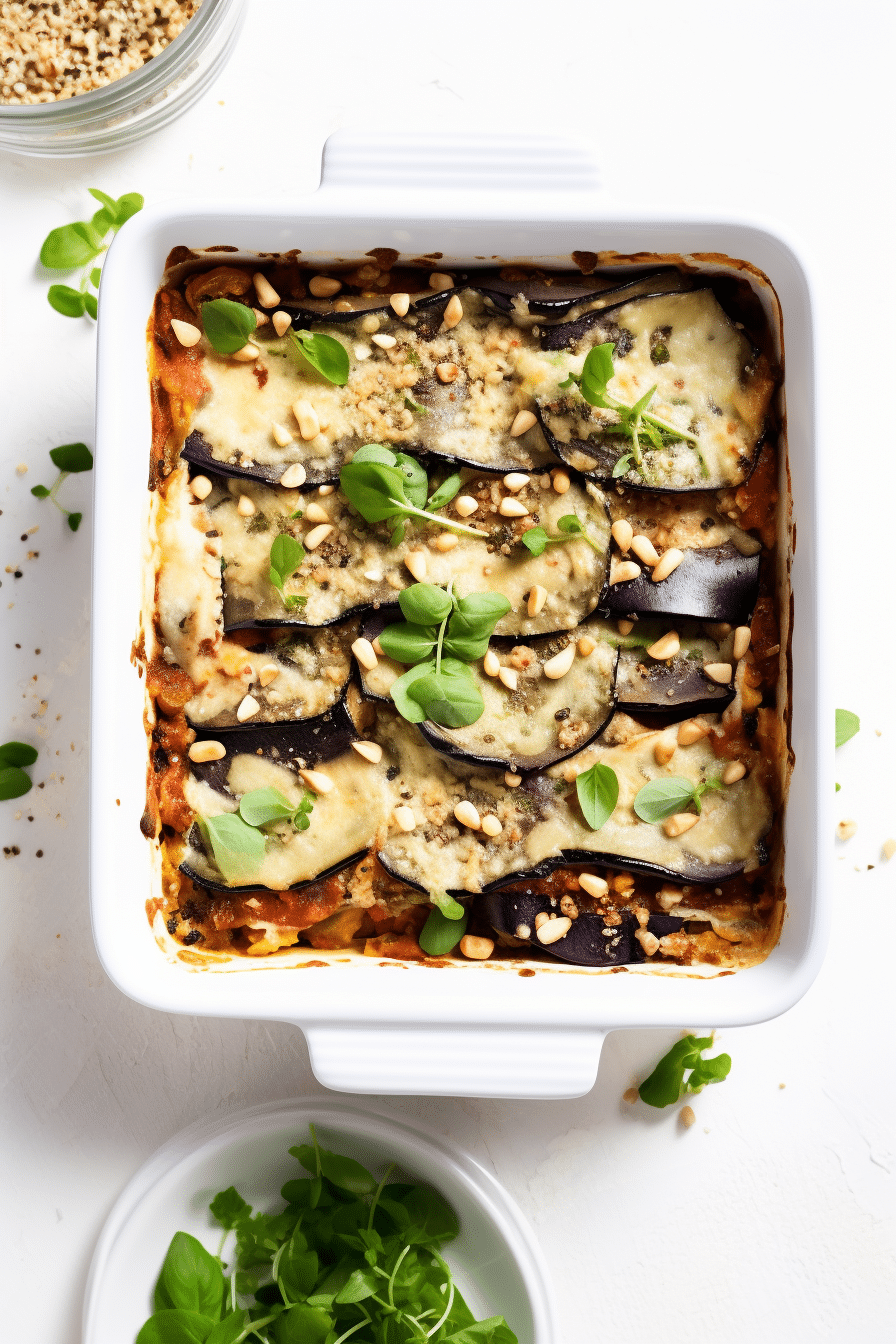 Vegan Keto Eggplant Lasagna