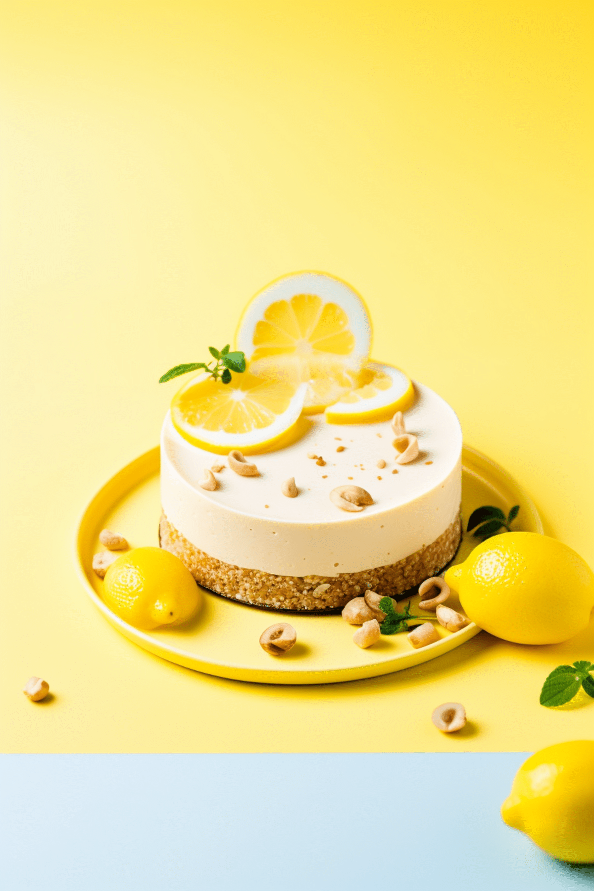 Decadent Vegan Keto Lemon Cashew Cheesecake Recipe A GuiltFree