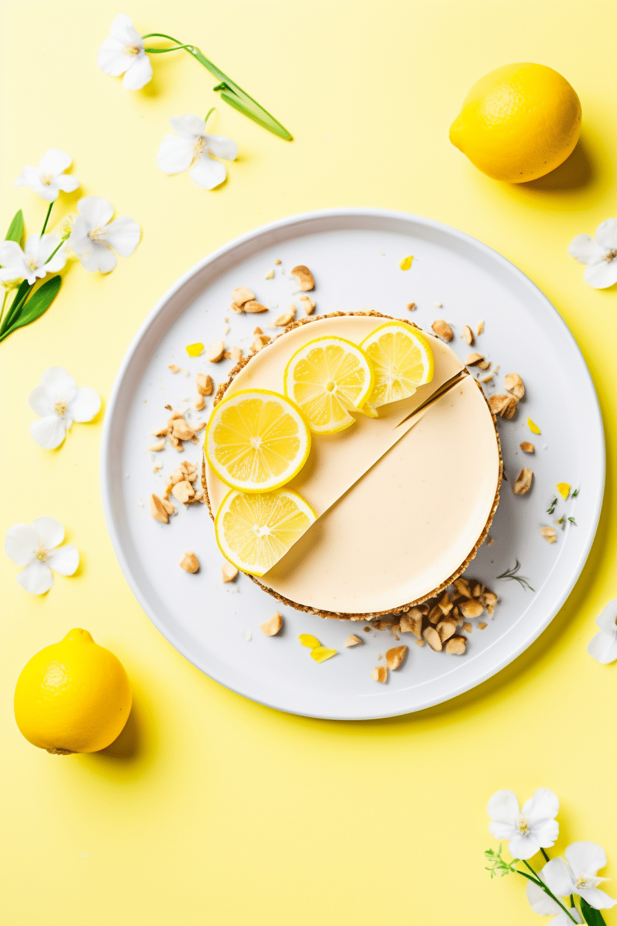 Vegan Keto Lemon Cashew Cheesecake
