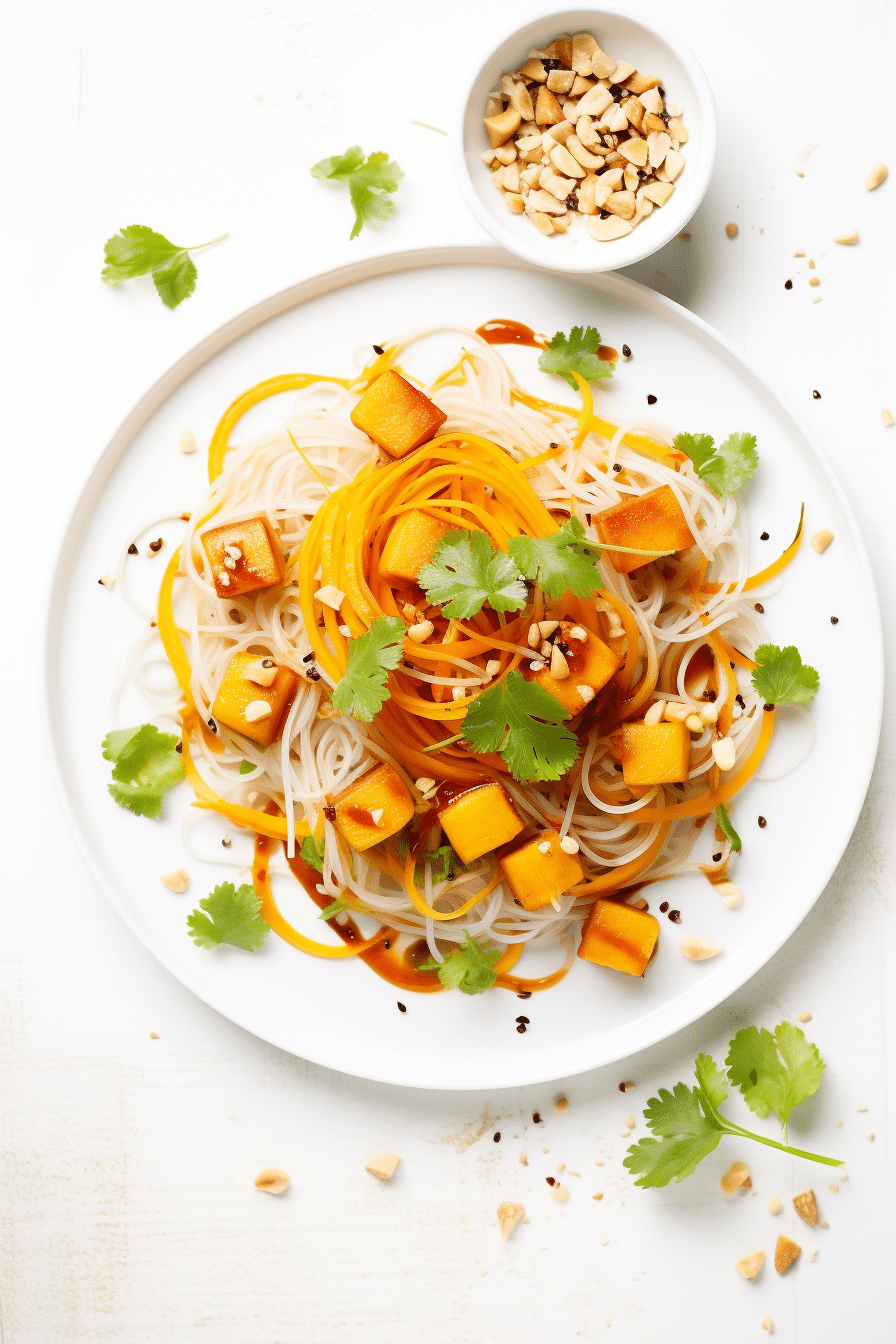 Vegan Keto Spaghetti Squash Pad Thai