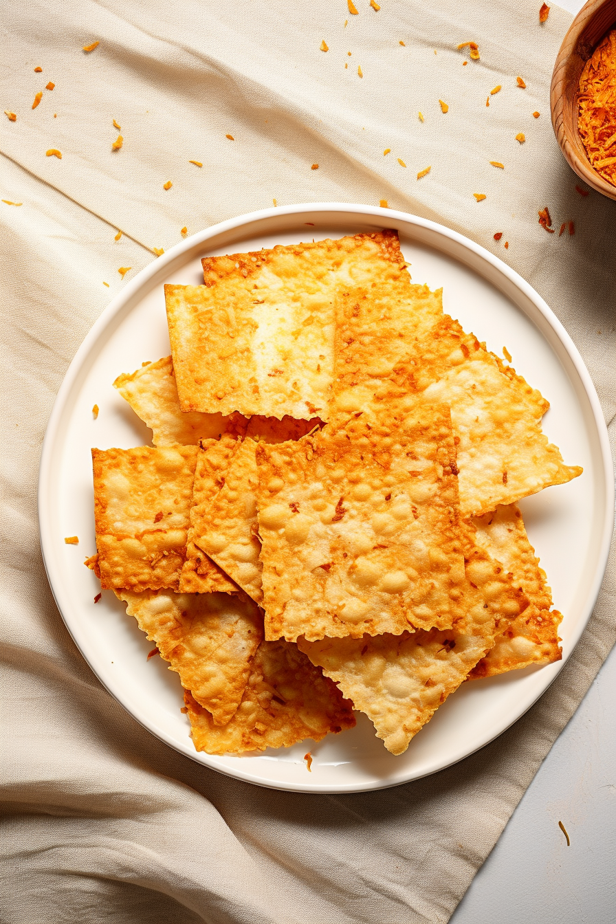 Ingredients for Baked Cheese Crisps