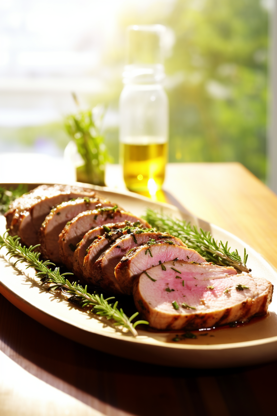 Preparing Herb-Crusted Baked Pork Tenderloin