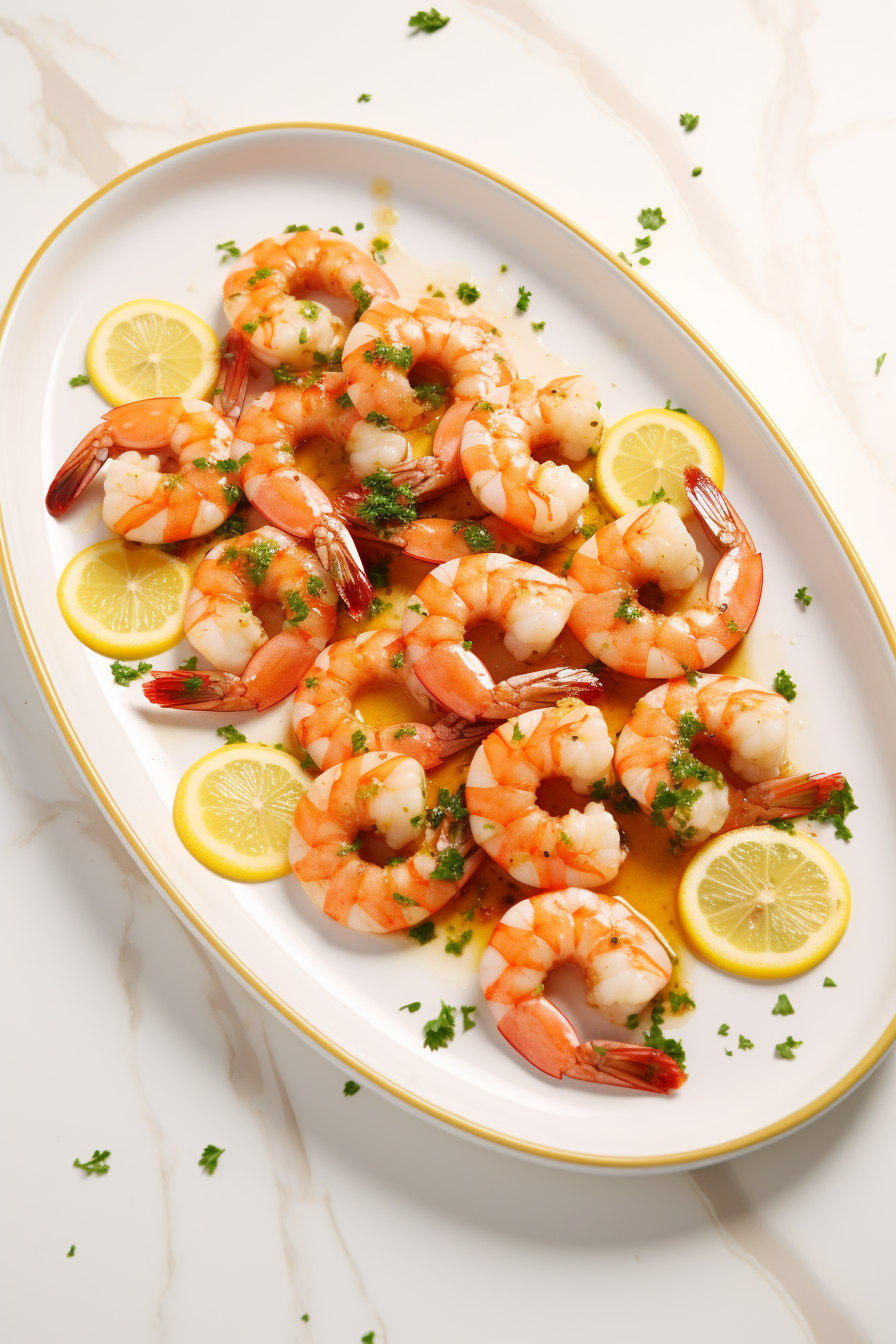Keto Lemon Garlic Baked Shrimp Ingredients
