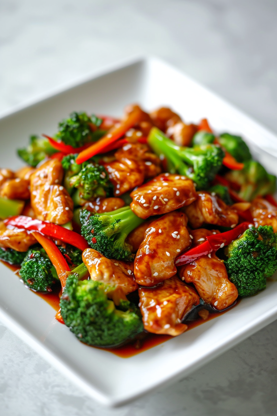Preparing Keto Chicken Stir Fry