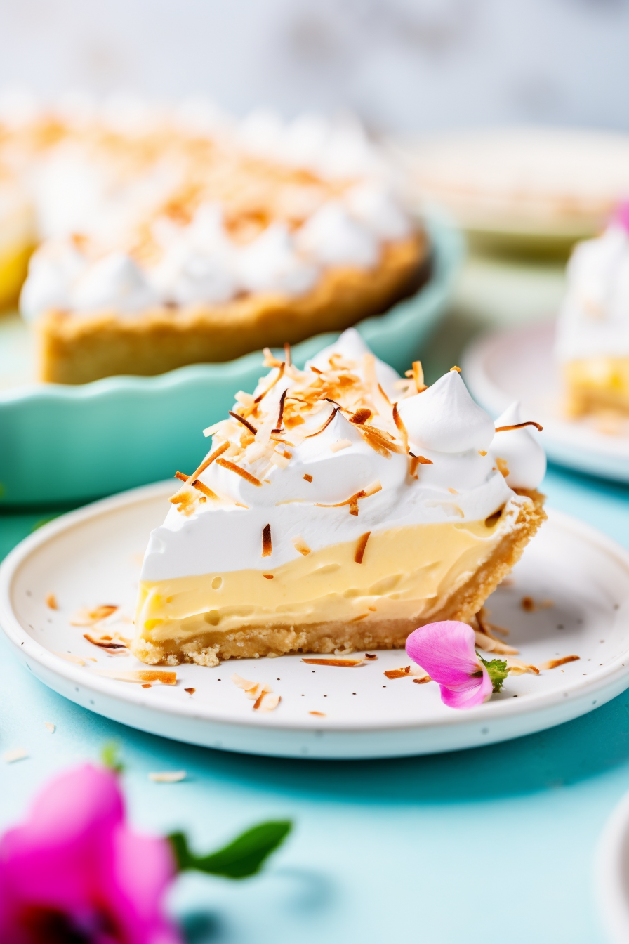 Preparing Keto Coconut Cream Pie