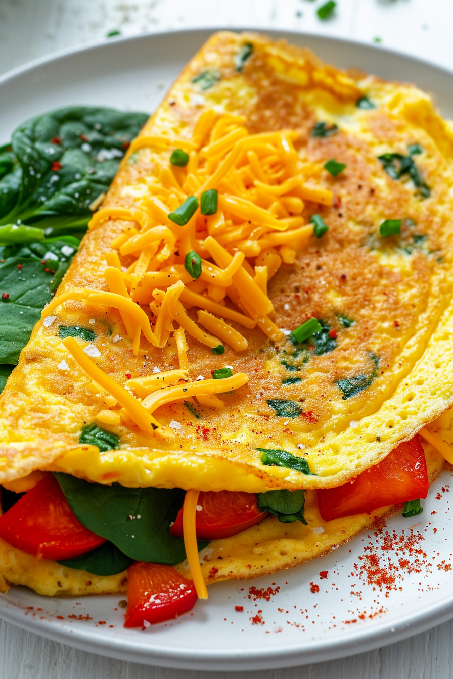 Cooking Keto Omelette