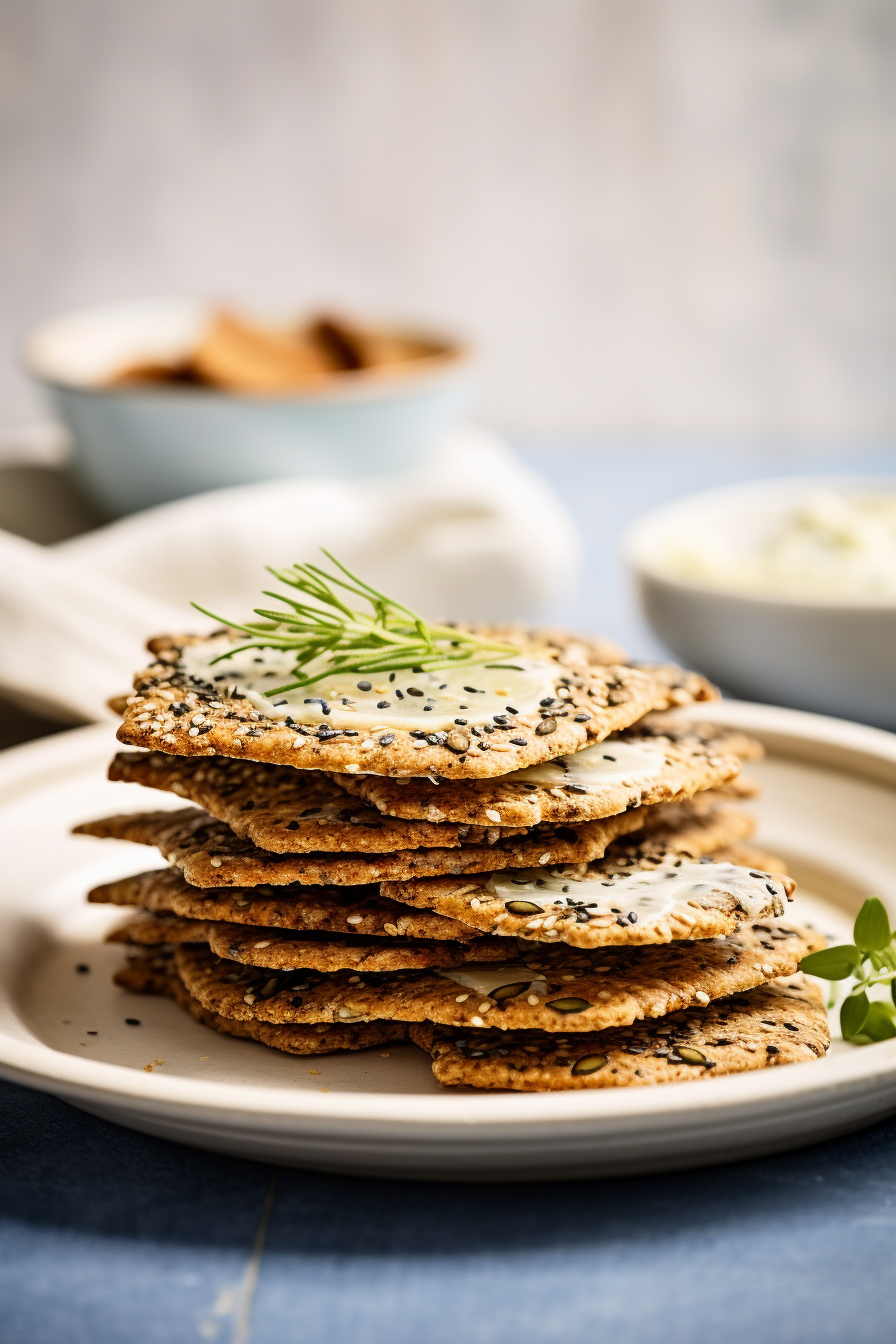 Ingredients for Keto Flax Seed Crackers