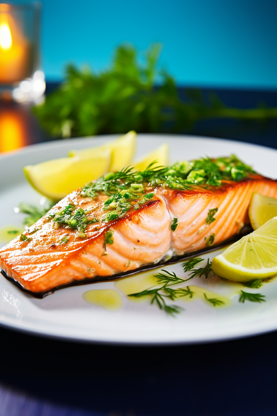 Serving Grilled Salmon