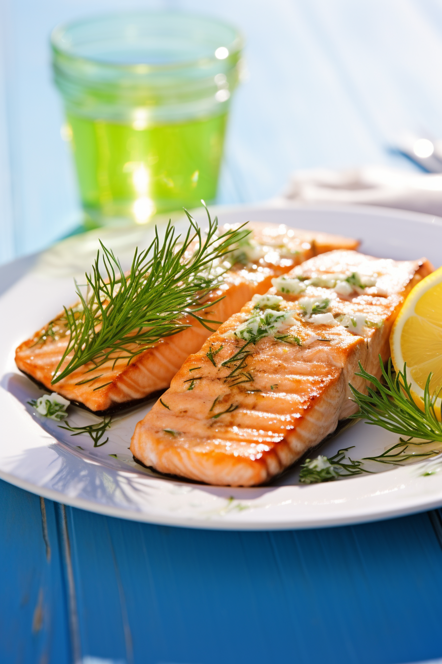Grilled Salmon Preparation