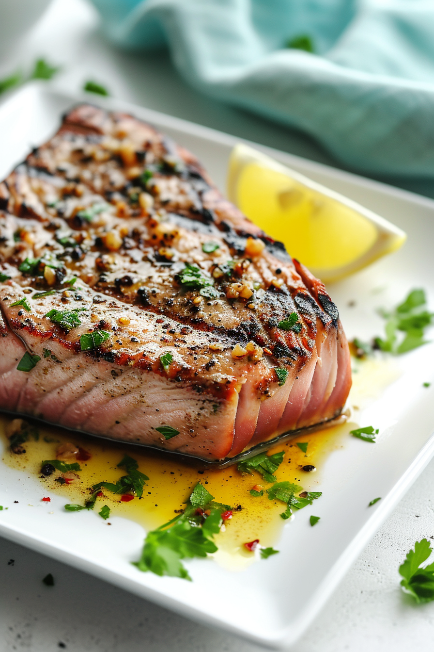 Grilled Tuna Steak Ready to Serve