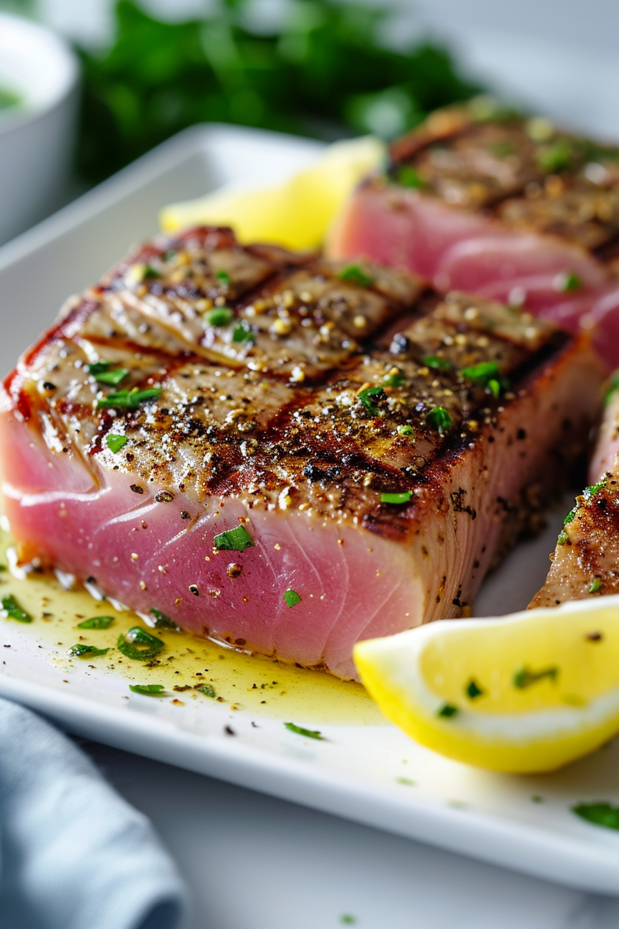 Keto Tuna Steak Preparation
