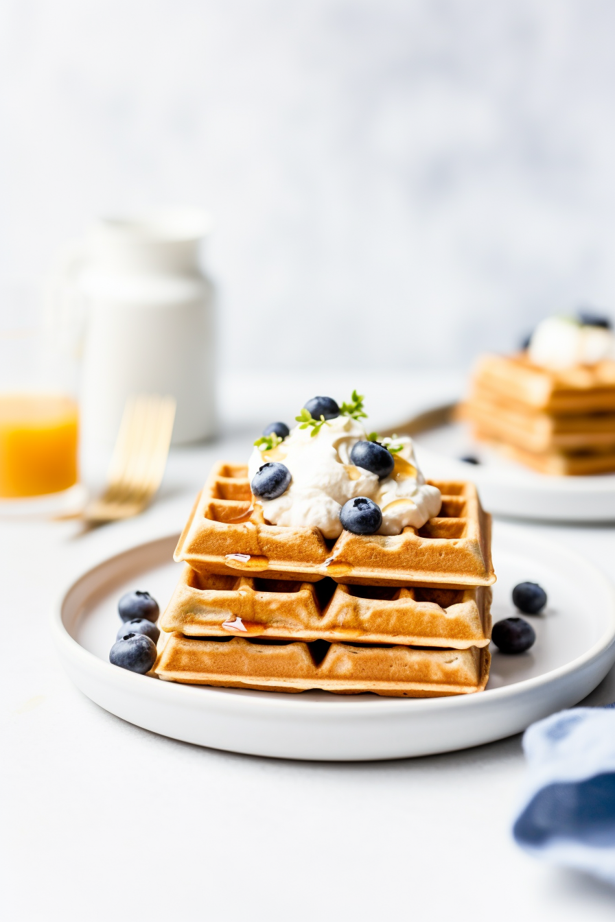 Ingredients for Keto Almond Flour Waffles