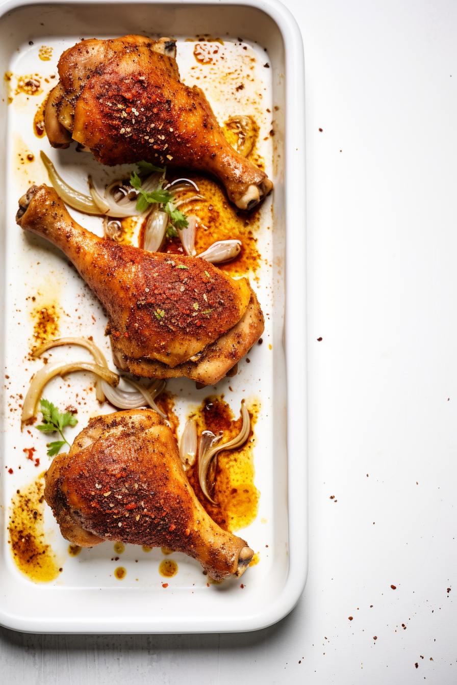 Keto Baked Chicken Leg Quarters Ready to Serve
