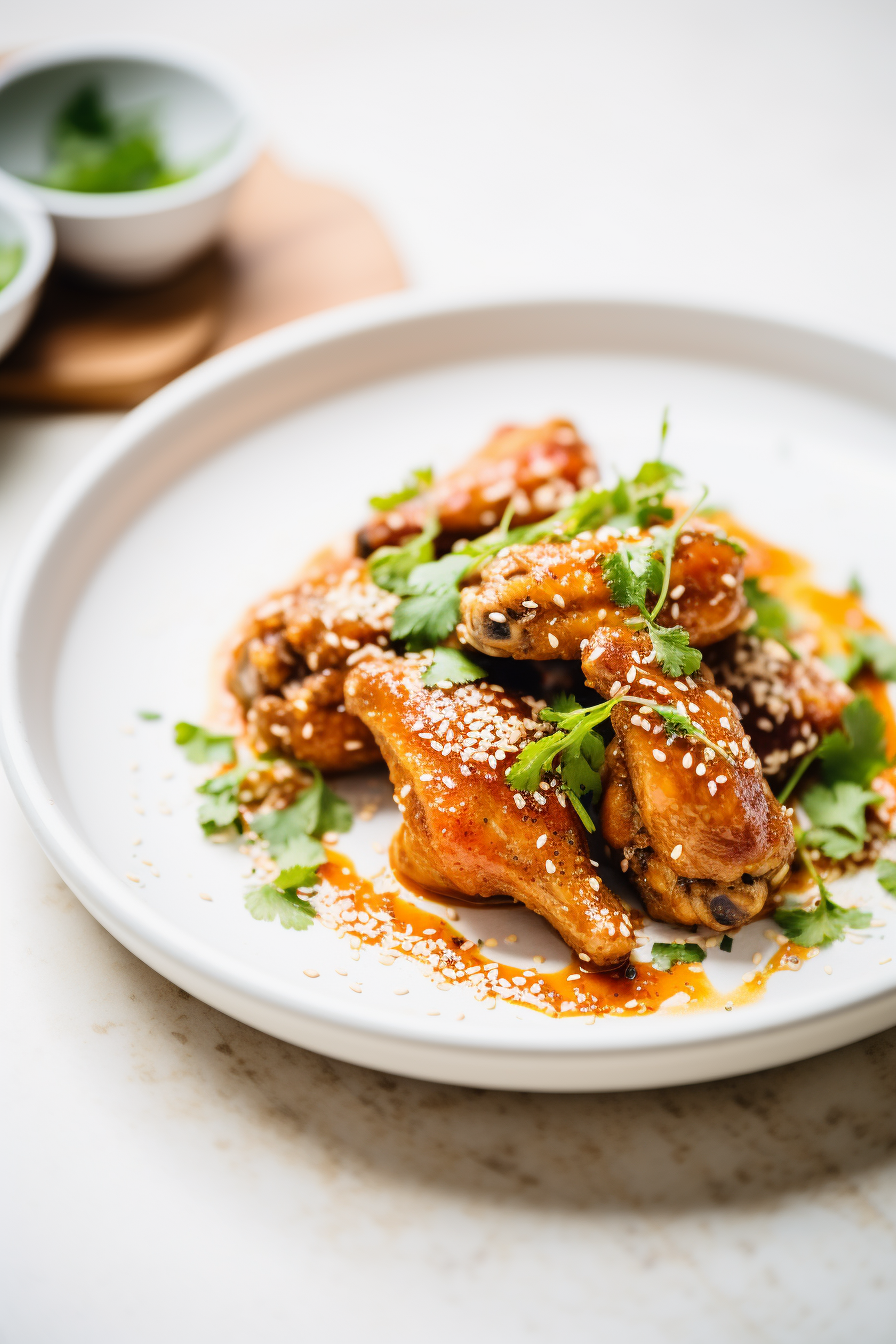 Keto Chicken Wings Ready to Serve
