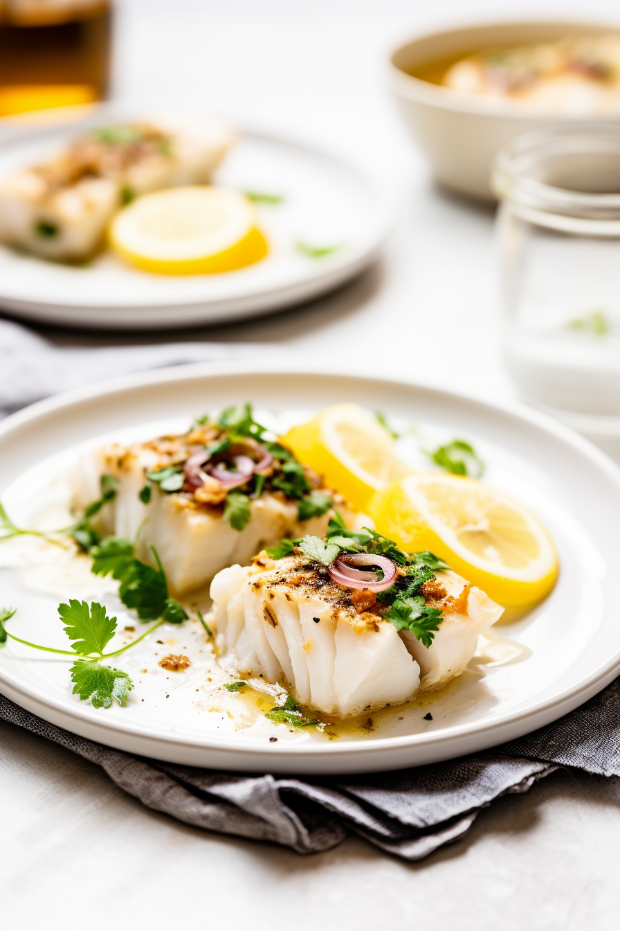 Keto Baked Cod Ready to Serve