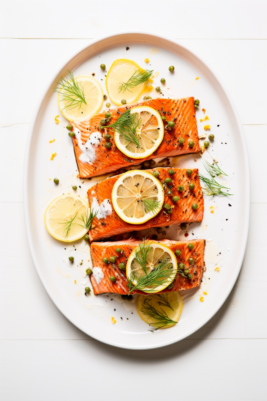 Keto Baked Salmon Ready to Serve