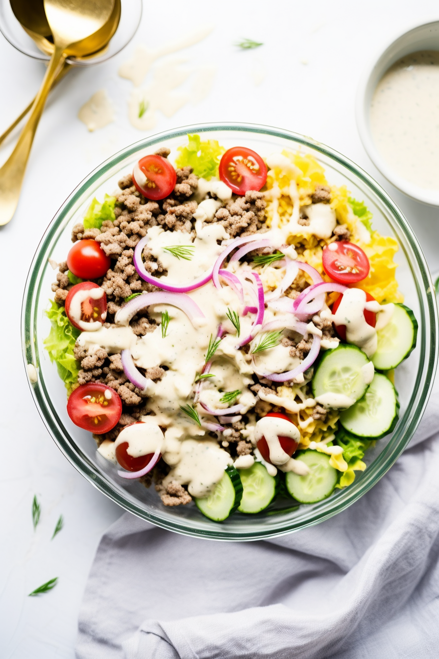 Keto Big Mac Salad