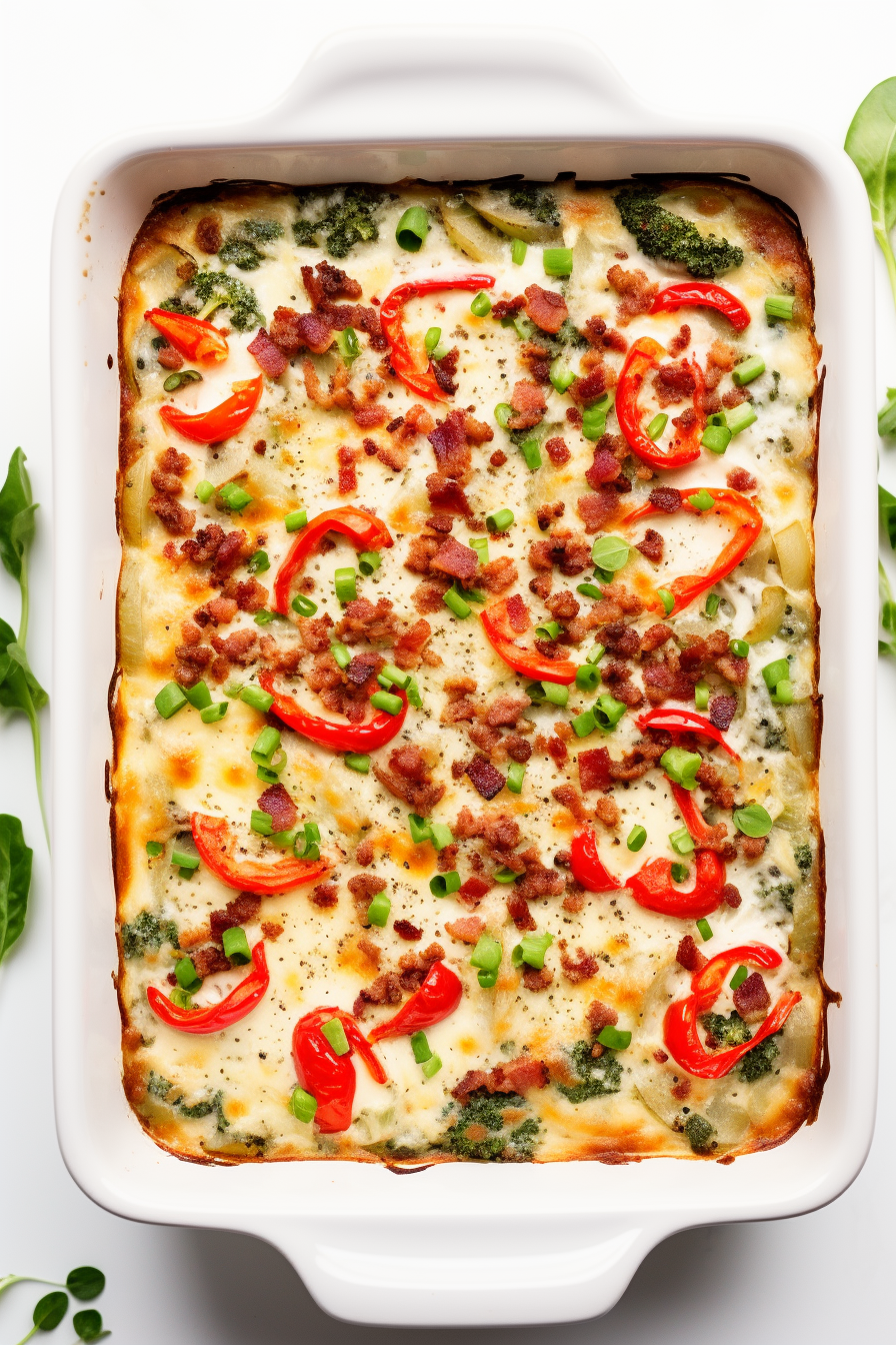 Keto Breakfast Casserole in Oven