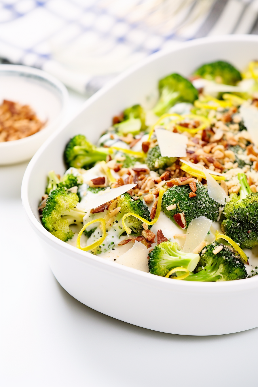 Keto Broccoli Salad Preparation