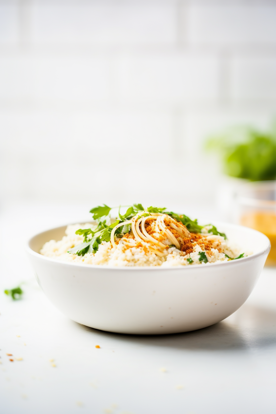 Finished Keto Cauliflower Rice Dish