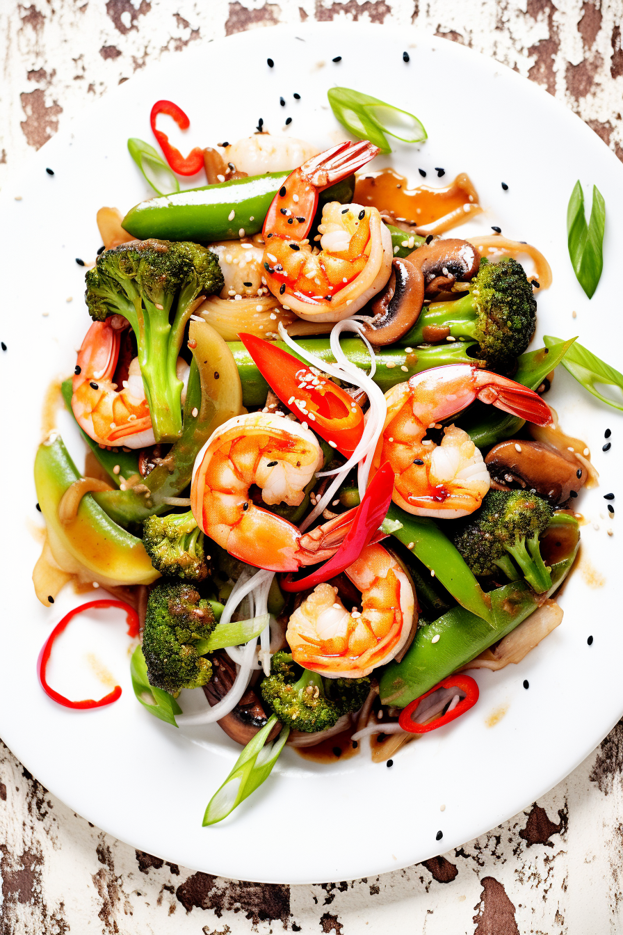 Keto Chicken and Shrimp Stir Fry