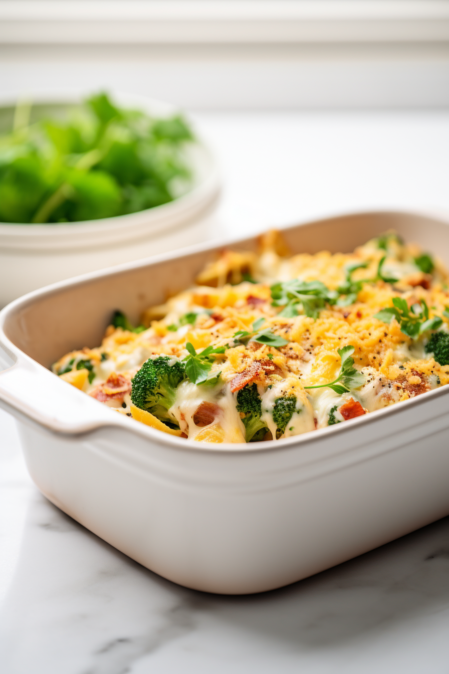 Ingredients for Keto Chicken Bacon Ranch Casserole
