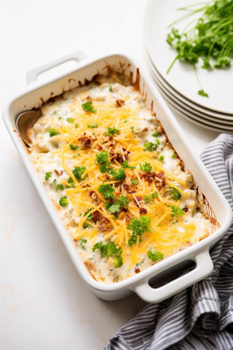 Keto Chicken Bacon Ranch Casserole