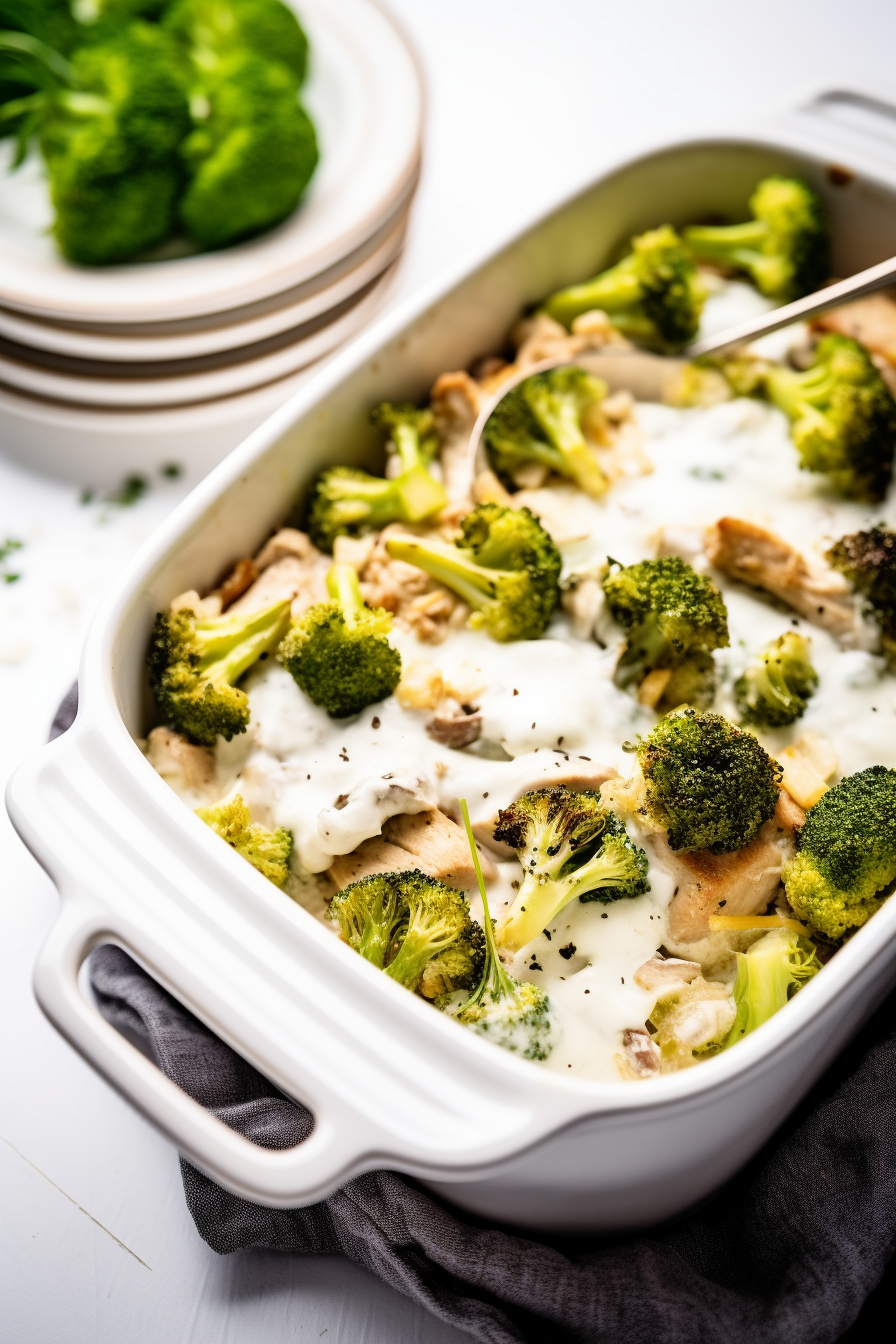 Baked Keto Chicken Broccoli Casserole