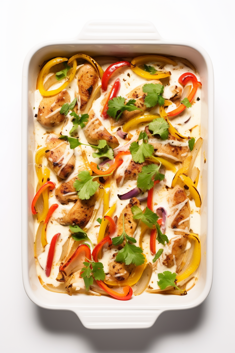 Keto Chicken Fajita Casserole