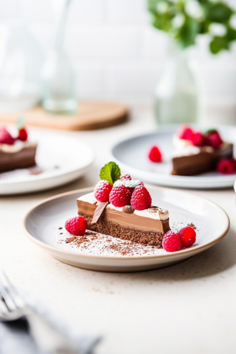 Keto Chocolate Cheesecake Slice