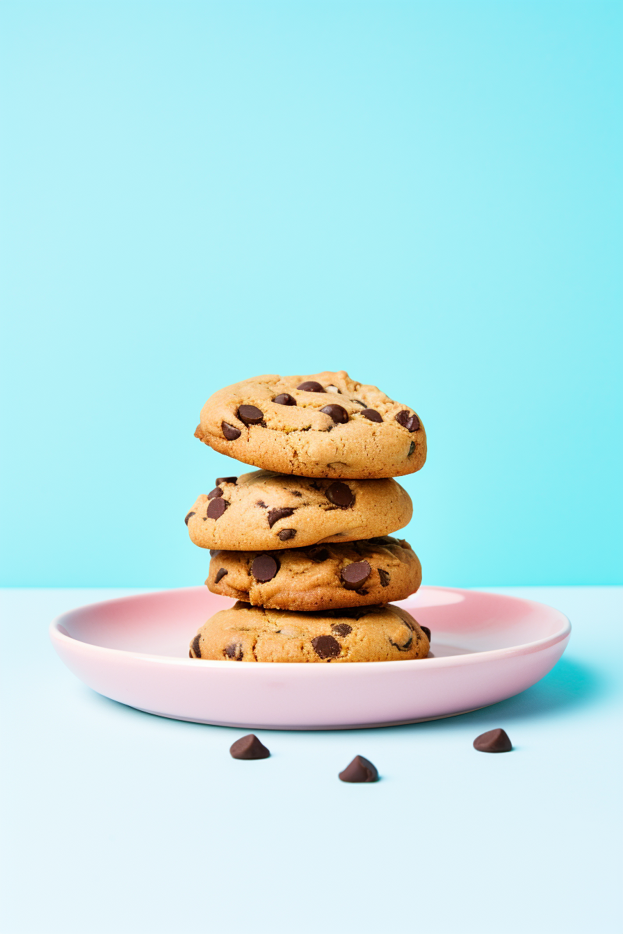 Keto Coconut Flour Chocolate Chip Cookies on a Cooling Rack