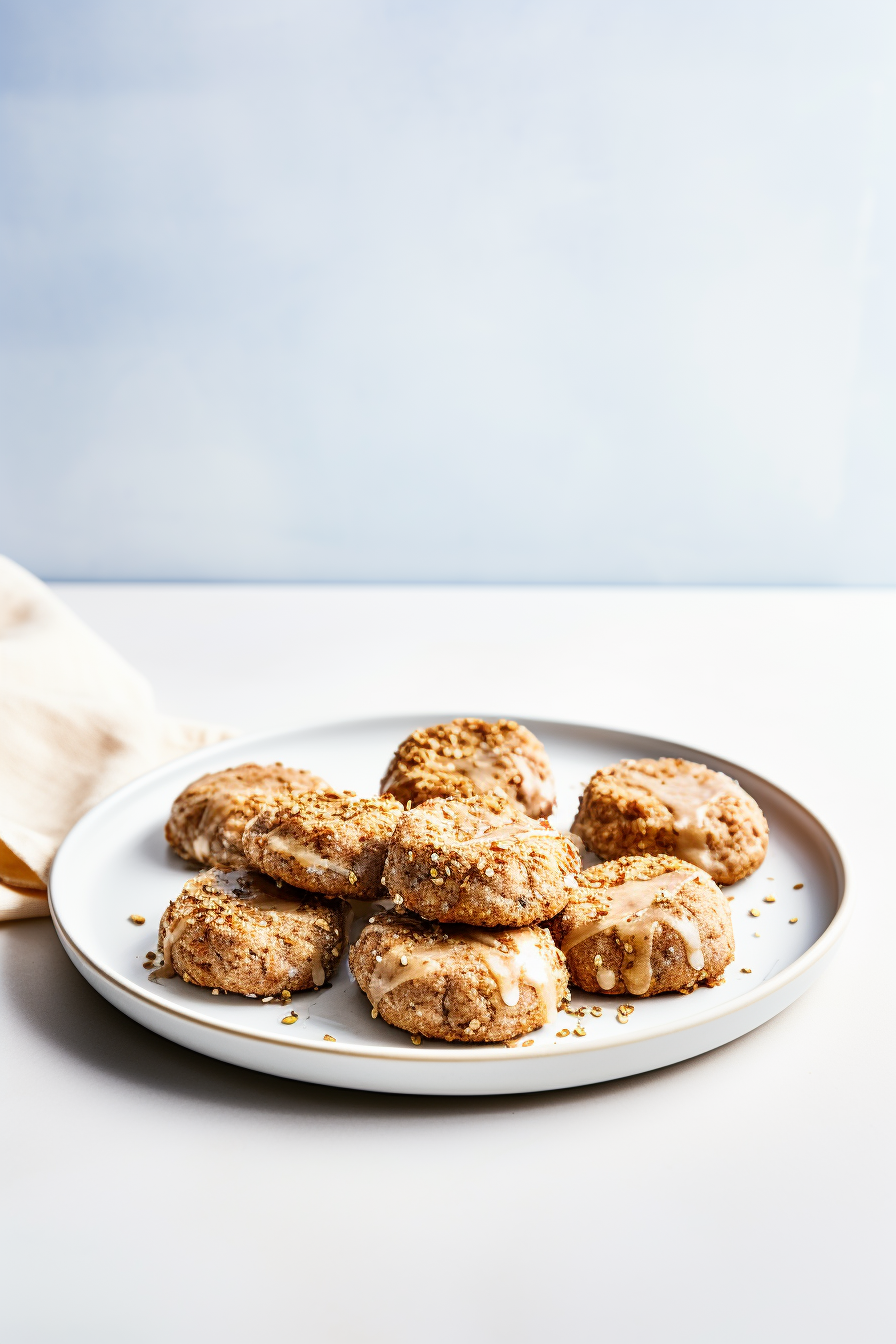 Keto Cream Cheese Cookies on Baking Sheet
