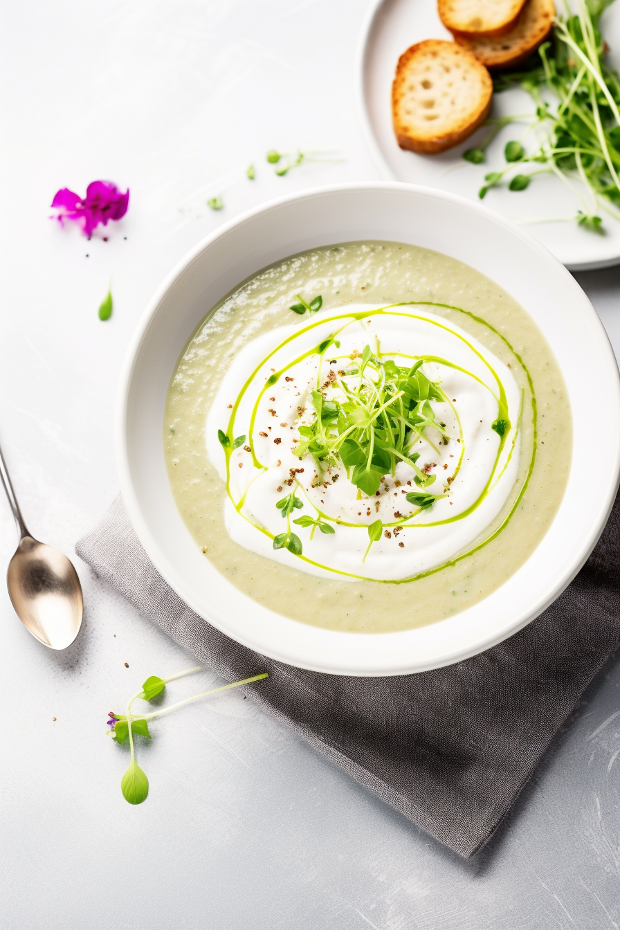 Creamy Asparagus Soup Preparation