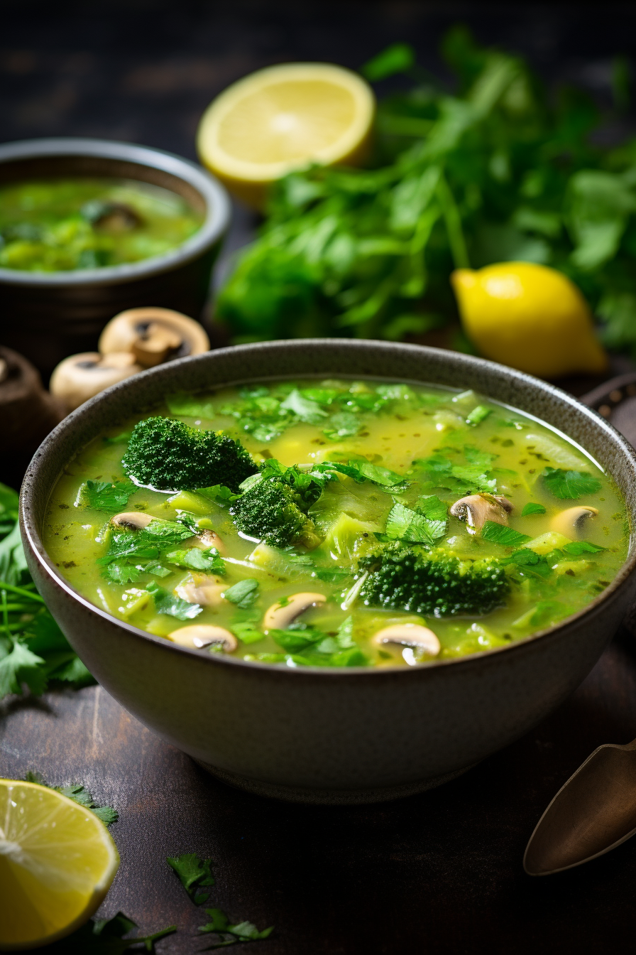 Fresh Ingredients for Keto Detox Soup
