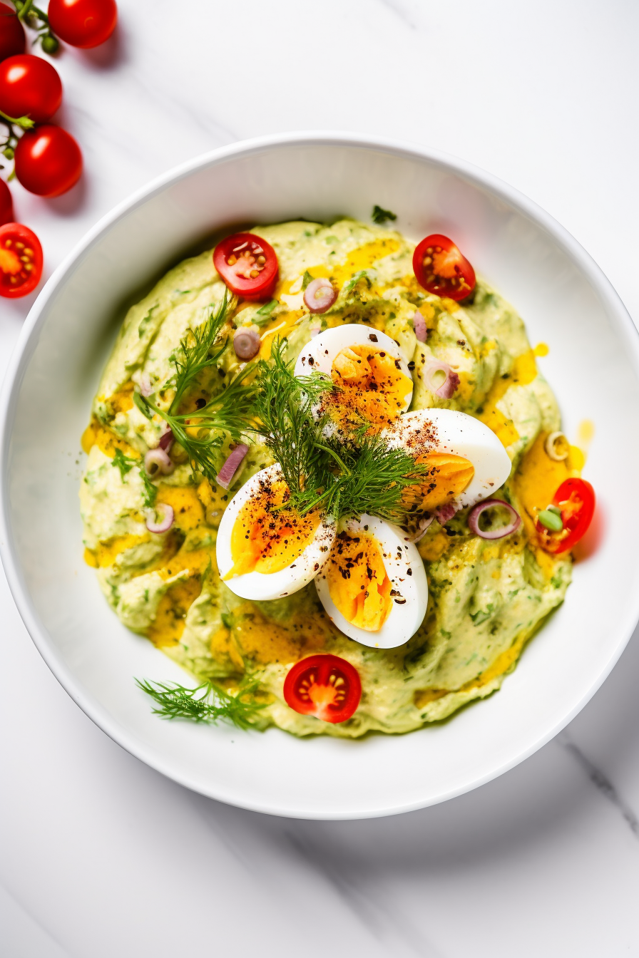 Keto Egg Salad Preparation