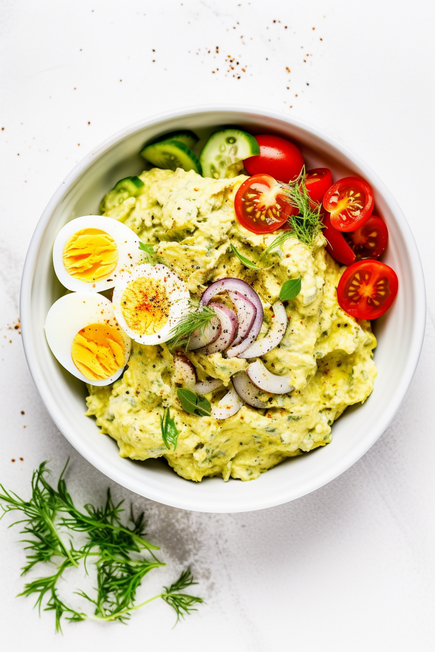 Creamy Avocado Keto Egg Salad