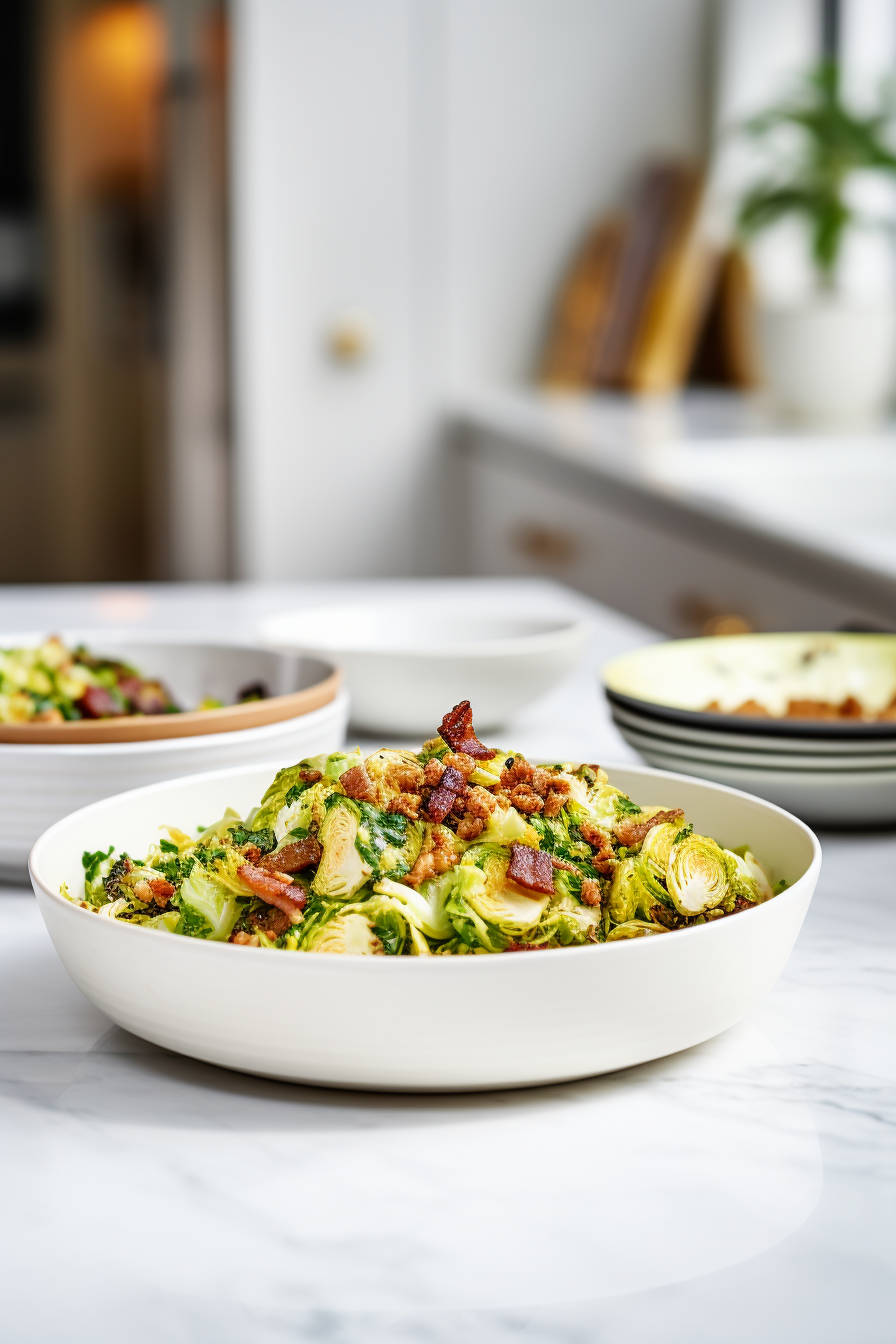 Keto Fried Cabbage with Bacon Ready to Serve