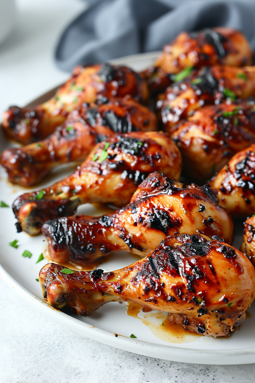 Keto Grilled Chicken Legs Marinating