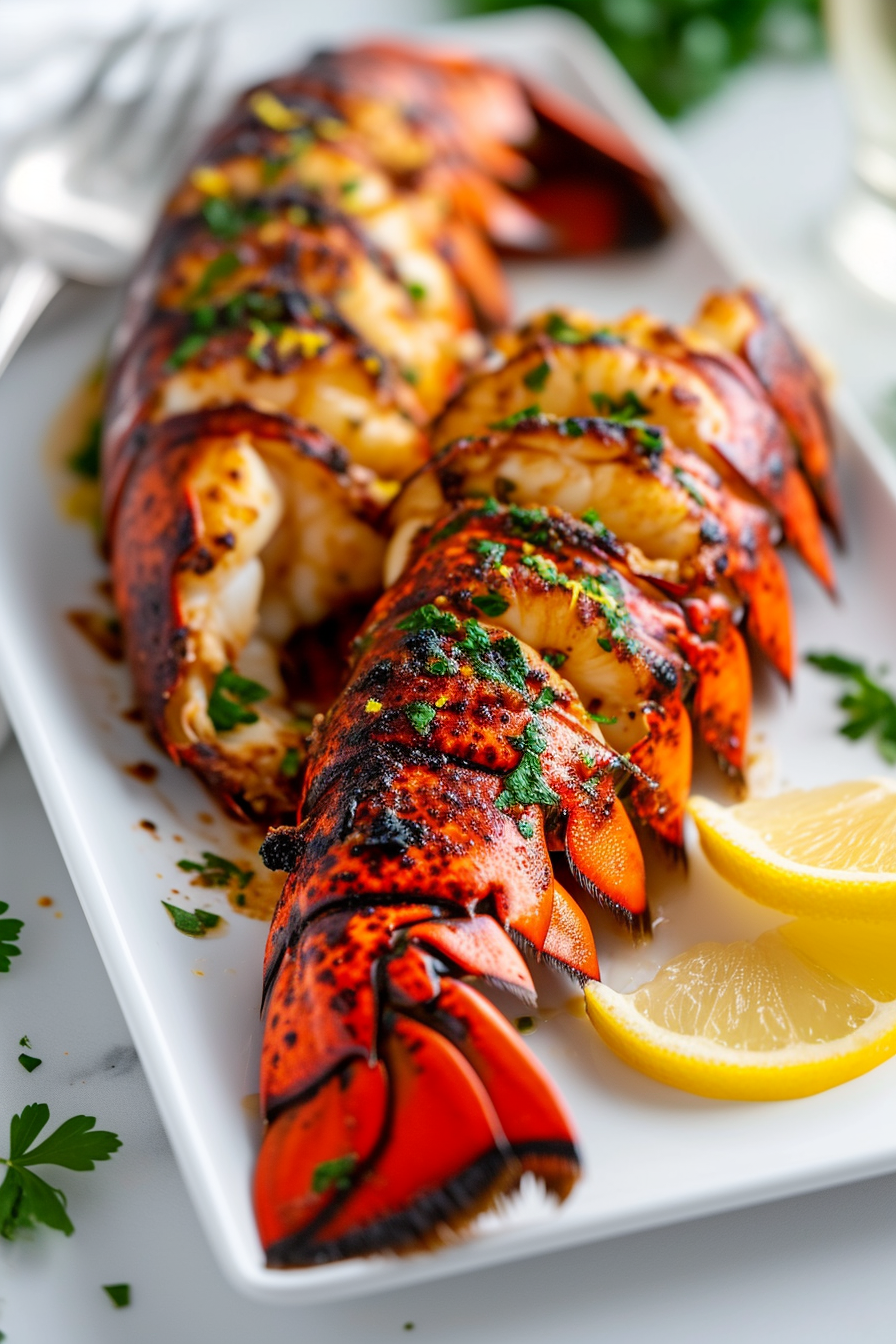 Keto Grilled Lobster Tail Finished