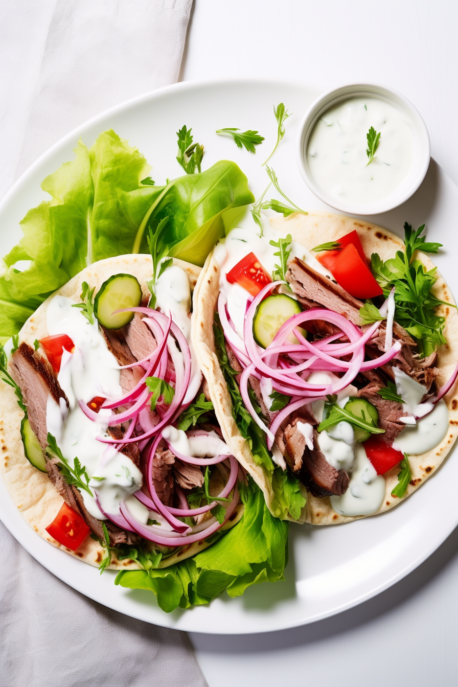 Keto Gyros with Tzatziki Sauce