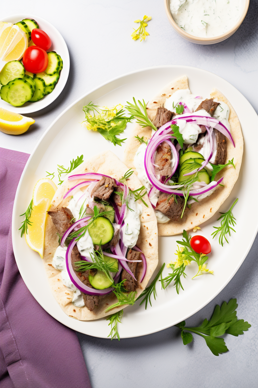 Keto Gyros Ready to Serve