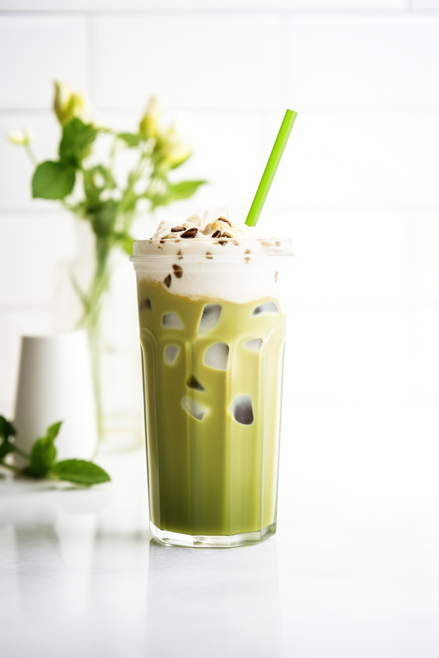 Keto Iced Matcha Latte
