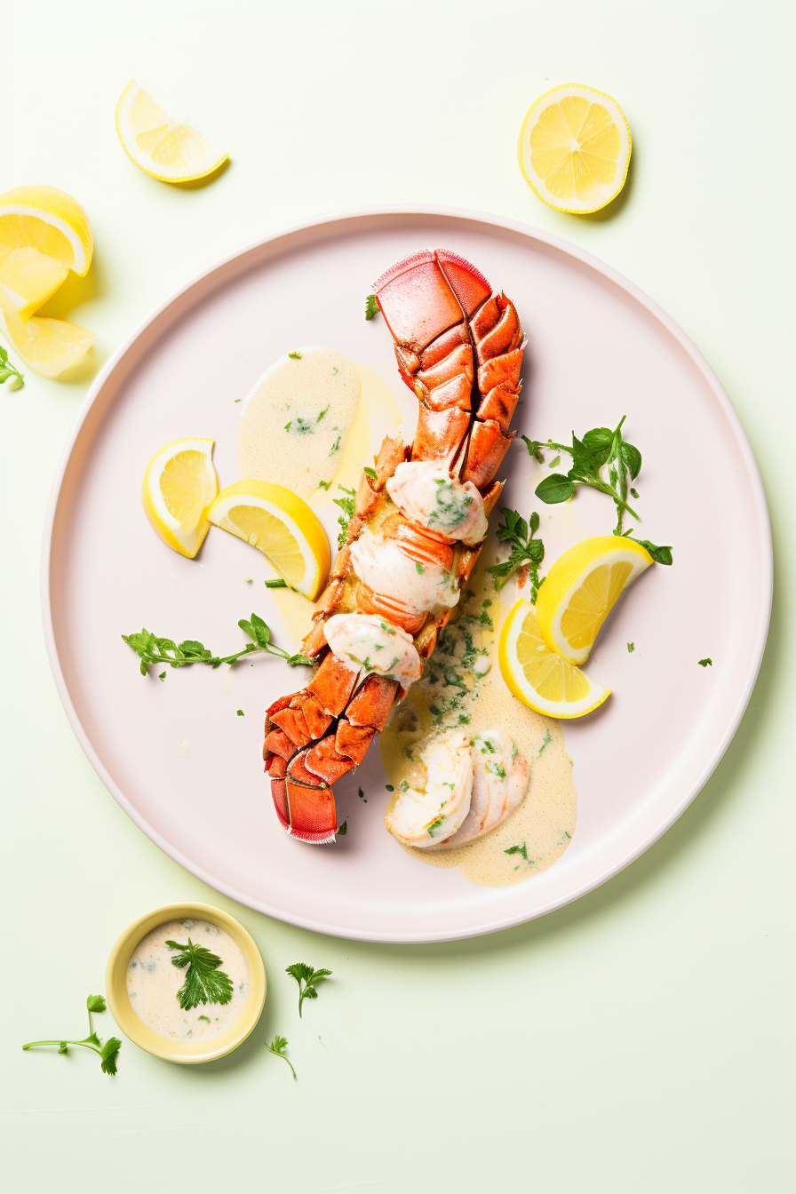 Keto Lobster Tail Ready to Serve