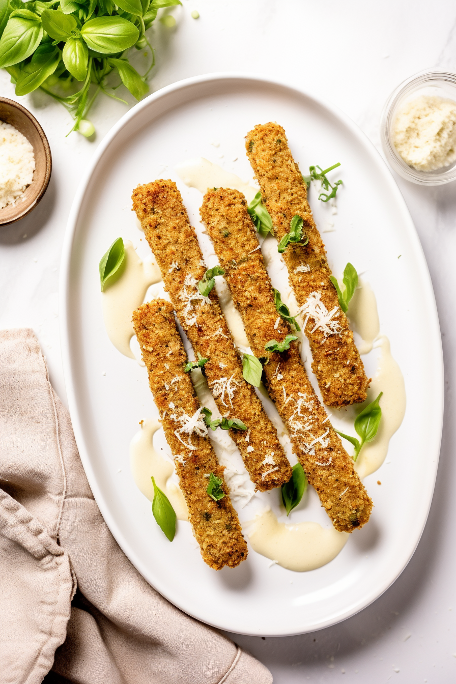 Ingredients for Keto Mozzarella Sticks