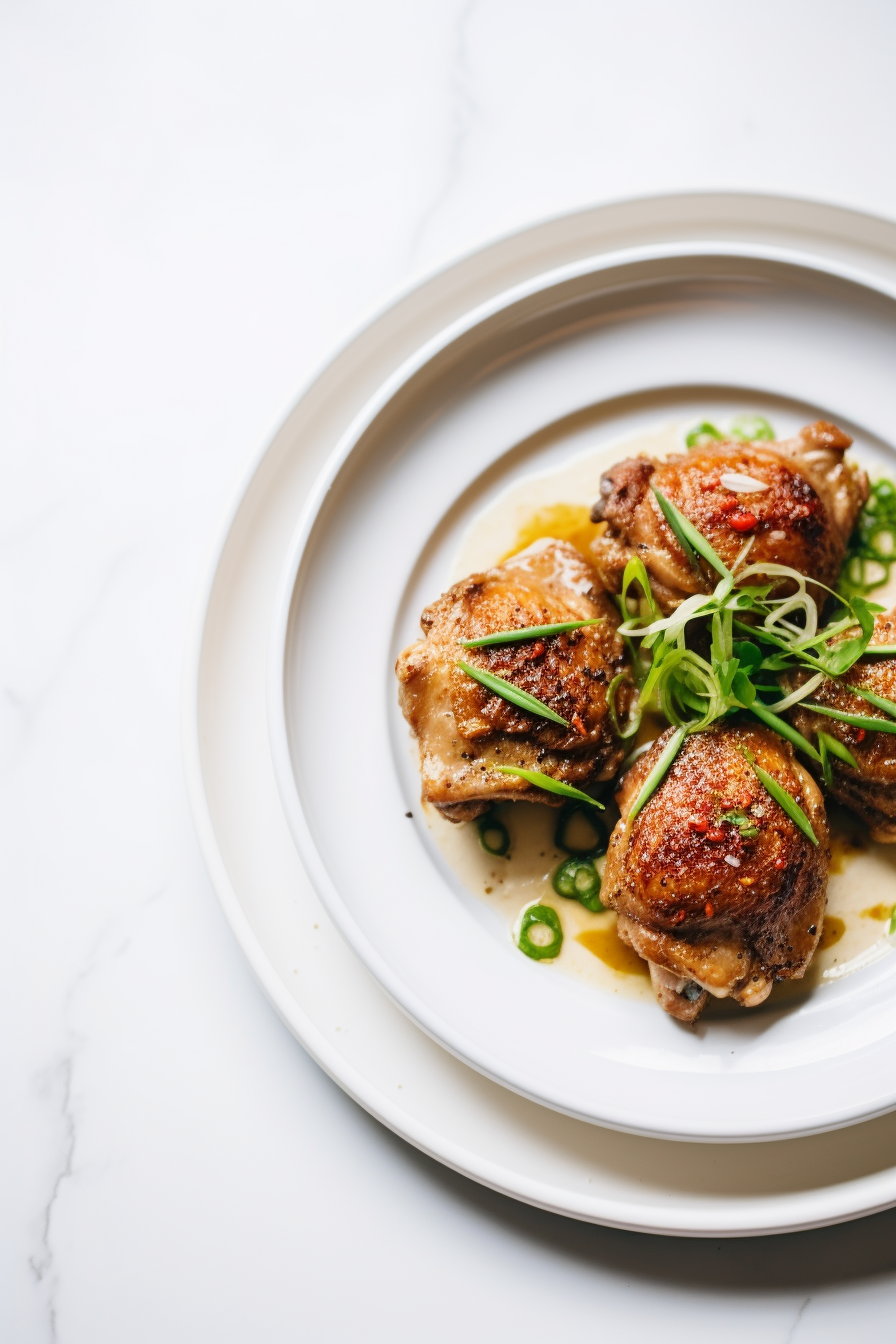 Keto Chicken Thighs Ready to Serve