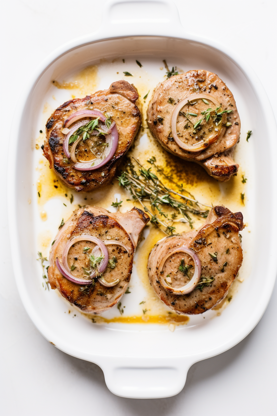 Keto Pork Chops Ready to Serve