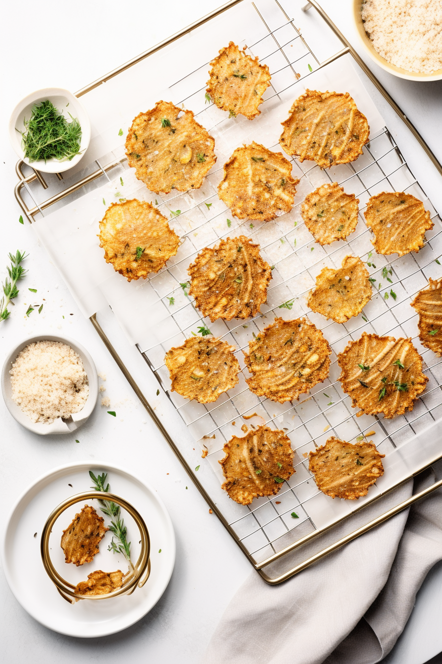 Ingredients for Keto Parmesan Crisps