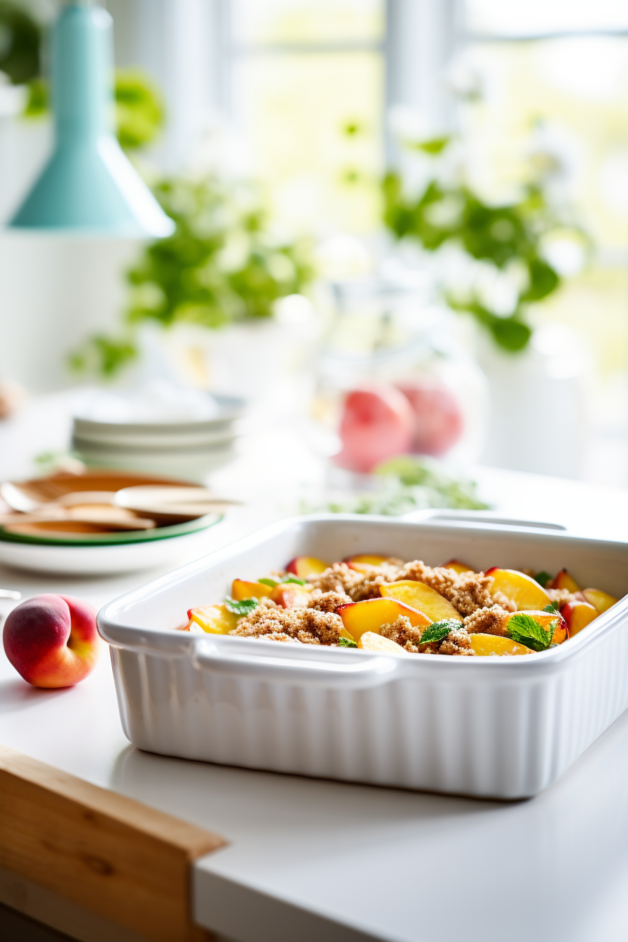Low Carb Peach Dessert
