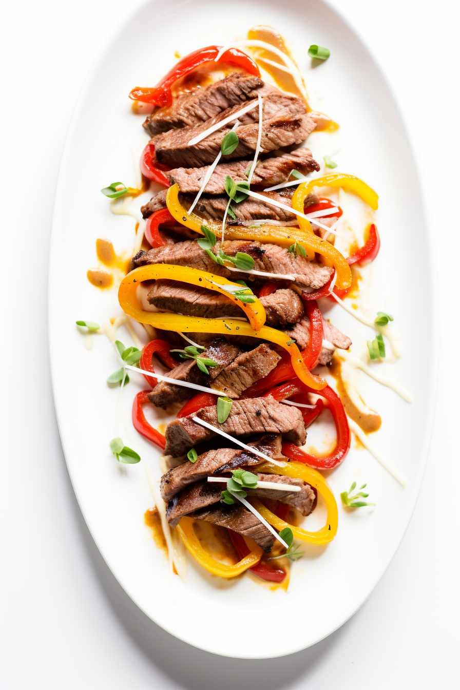 Keto Pepper Steak Ready to Serve